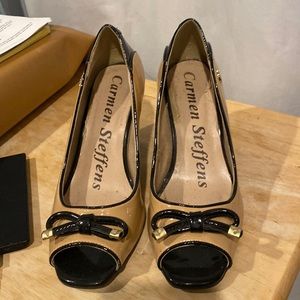 Carmen Steffens high heel shoes black and nude size 35/37